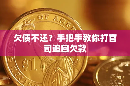 武汉欠债不还？手把手教你打官司追回欠款