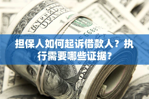 武汉担保人如何起诉借款人？执行需要哪些证据？