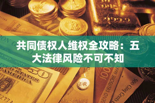 武汉共同债权人维权全攻略：五大法律风险不可不知