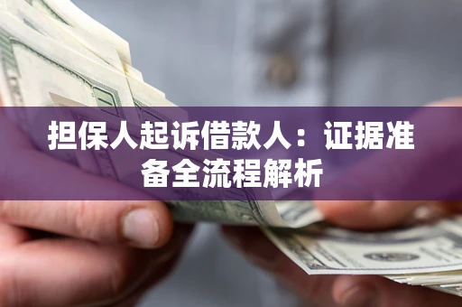 武汉担保人起诉借款人：证据准备全流程解析