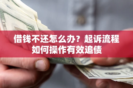 武汉借钱不还怎么办？起诉流程如何操作有效追债