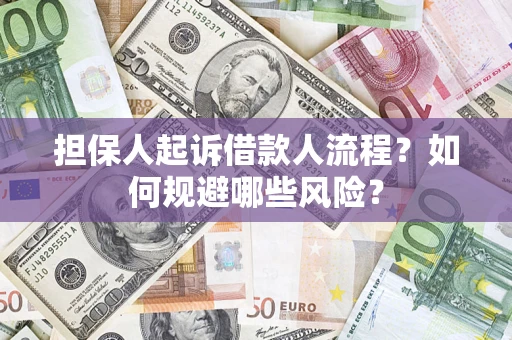 武汉担保人起诉借款人流程？如何规避哪些风险？