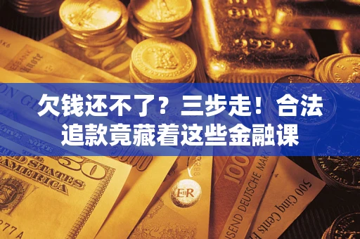 武汉欠钱还不了？三步走！合法追款竟藏着这些金融课
