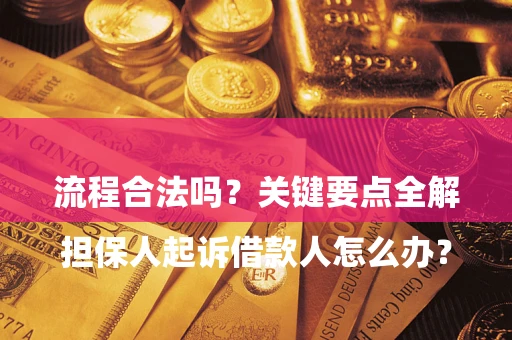 武汉

担保人起诉借款人怎么办？流程合法吗？关键要点全解析