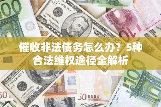 武汉催收非法债务怎么办？5种合法维权途径全解析