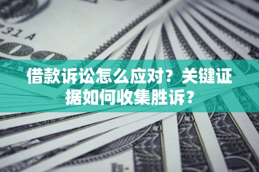 武汉借款诉讼怎么应对？关键证据如何收集胜诉？