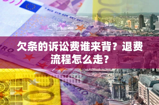 武汉欠条的诉讼费谁来背？退费流程怎么走？