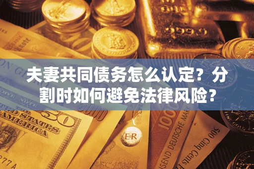 武汉夫妻共同债务怎么认定？分割时如何避免法律风险？