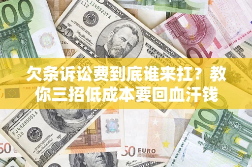 武汉欠条诉讼费到底谁来扛？教你三招低成本要回血汗钱
